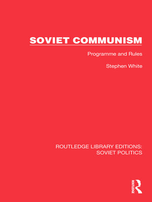 cover image of Soviet Communism
